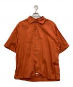 C.P COMPANYシーピーカンパニー）の古着「オープンカラーシャツ」｜オレンジ