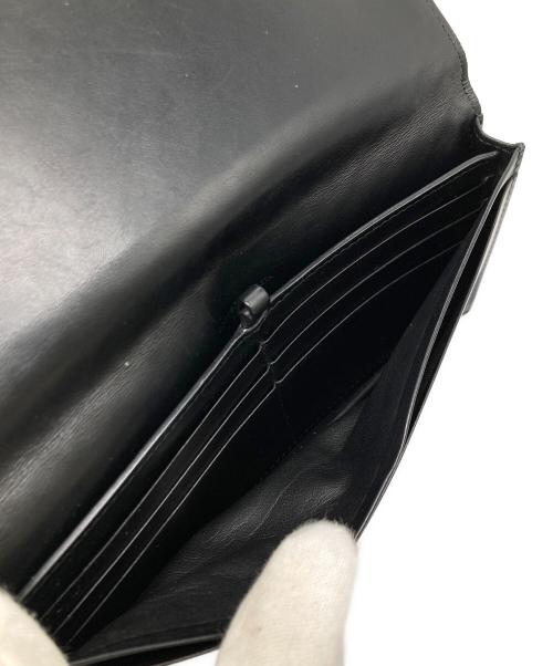 BOTTEGA VENETA（ボッテガベネタ）BOTTEGA VENETA (ボッテガベネタ) イントレチャート長財布 ブラックの古着・服飾アイテム