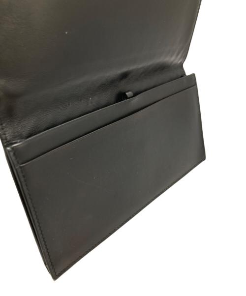BOTTEGA VENETA（ボッテガベネタ）BOTTEGA VENETA (ボッテガベネタ) イントレチャート長財布 ブラックの古着・服飾アイテム