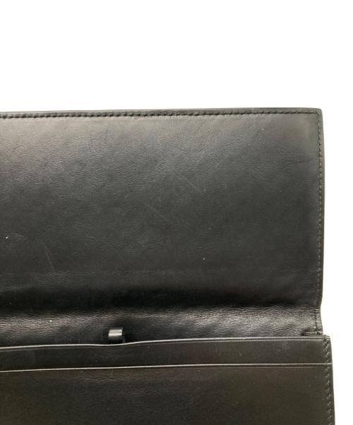 BOTTEGA VENETA（ボッテガベネタ）BOTTEGA VENETA (ボッテガベネタ) イントレチャート長財布 ブラックの古着・服飾アイテム