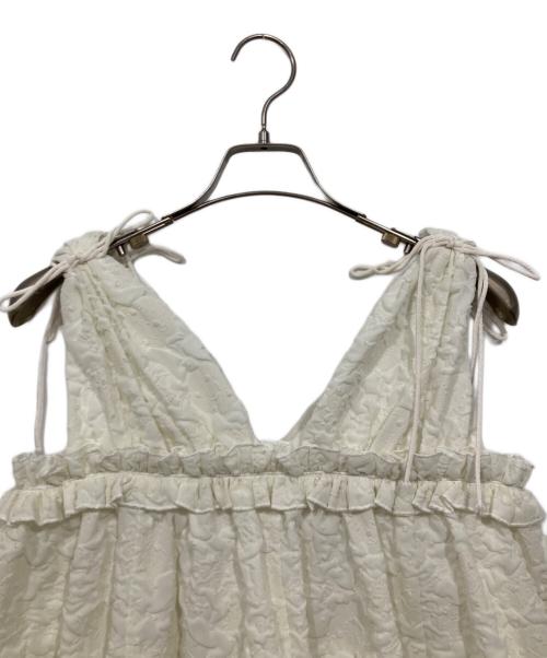 Bibiy.（ビビィ）Bibiy. (ビビィ) キャミソールワンピース / ARIANNE DRESS ホワイト サイズ:Fの古着・服飾アイテム