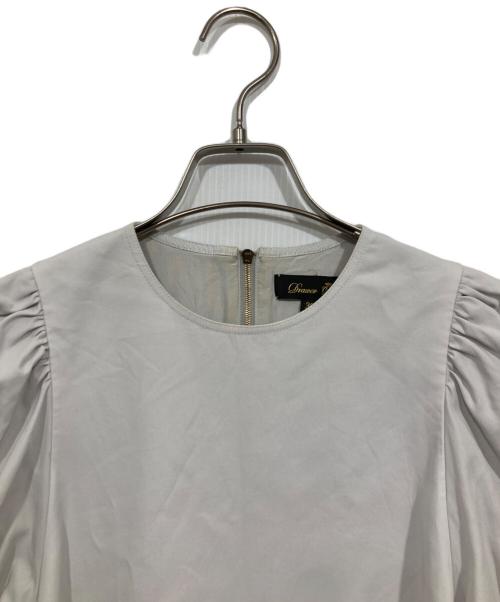 DRAWER（ドゥロワー）DRAWER (ドゥロワー) パフスリーブワンピース グレー サイズ:freeの古着・服飾アイテム