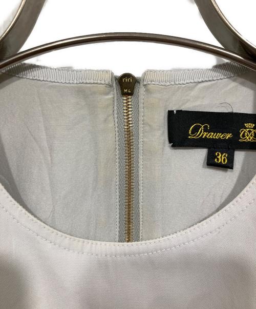 DRAWER（ドゥロワー）DRAWER (ドゥロワー) パフスリーブワンピース グレー サイズ:freeの古着・服飾アイテム