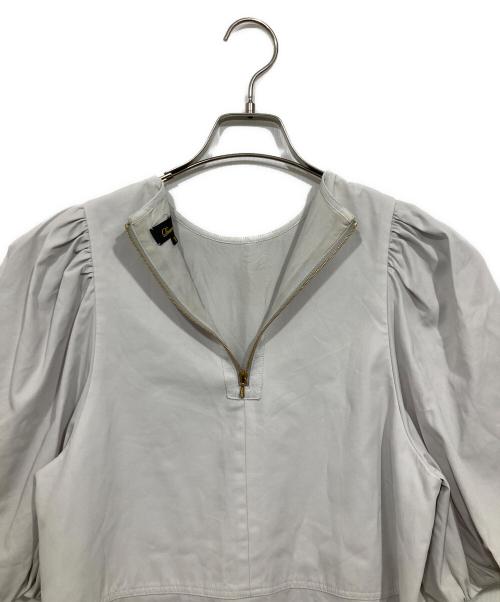 DRAWER（ドゥロワー）DRAWER (ドゥロワー) パフスリーブワンピース グレー サイズ:freeの古着・服飾アイテム