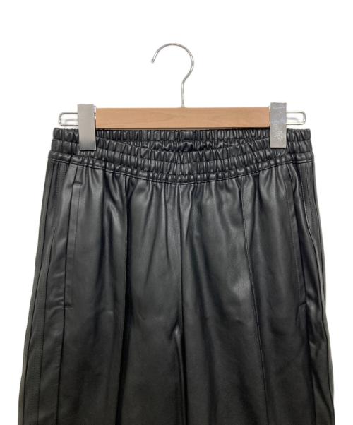 adidas（アディダス）adidas (アディダス) フェイクレザー アディブレイクパンツ / フェイクレザーパンツ ブラック サイズ:Ｌの古着・服飾アイテム