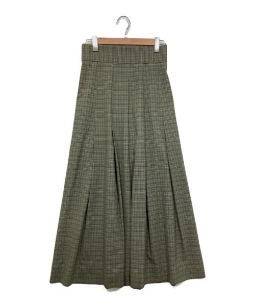 SCYE（サイ）SCYE (サイ) ロングフレアスカート グリーン サイズ:Mの古着・服飾アイテム