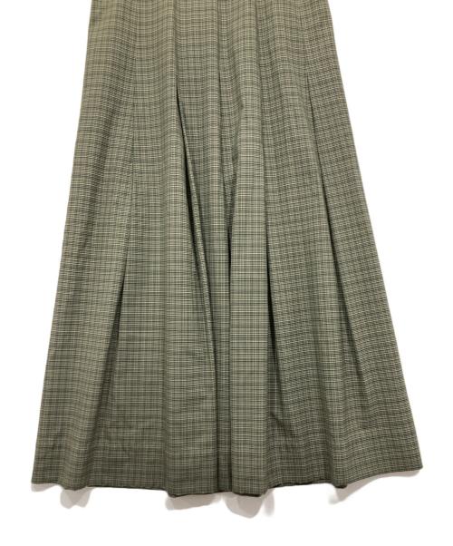 SCYE（サイ）SCYE (サイ) ロングフレアスカート グリーン サイズ:Mの古着・服飾アイテム