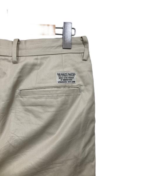 WACKO MARIA（ワコマリア）WACKO MARIA (ワコマリア) ダブルテーパードチノトラウザーパンツ / DOUBLE PLEATED CHINO TROUSERS ベージュ サイズ:Lの古着・服飾アイテム