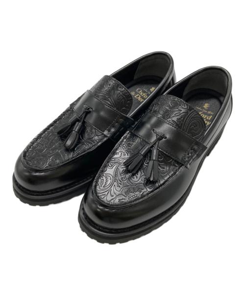 Oxford and Derby（オックスフォード アンド ダービー）Oxford and Derby (オックスフォード アンド ダービー) タッセルローファー ブラック サイズ:8.5の古着・服飾アイテム