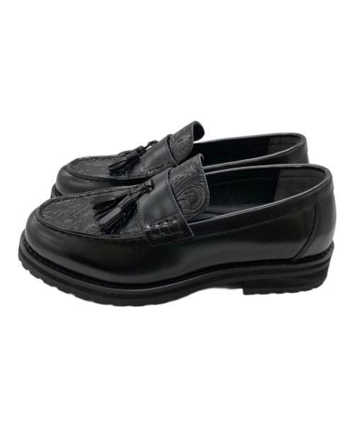 Oxford and Derby（オックスフォード アンド ダービー）Oxford and Derby (オックスフォード アンド ダービー) タッセルローファー ブラック サイズ:8.5の古着・服飾アイテム