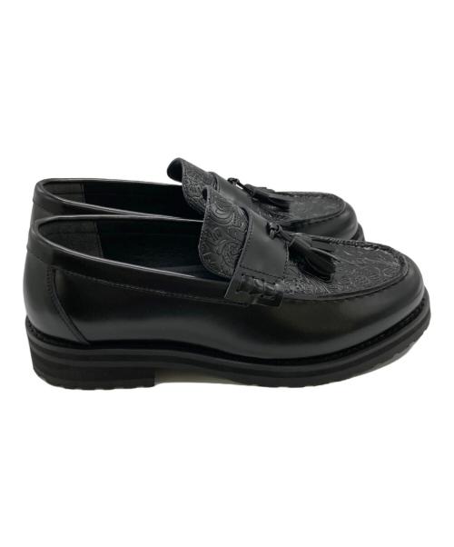 Oxford and Derby（オックスフォード アンド ダービー）Oxford and Derby (オックスフォード アンド ダービー) タッセルローファー ブラック サイズ:8.5の古着・服飾アイテム