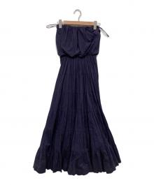 MARIHA（マリハ）の古着「ベアトップワンピース / 草原の夢」｜パープル