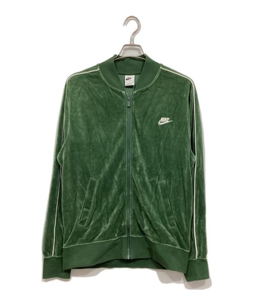 NIKE（ナイキ）NIKE (ナイキ) ベロアジャケット グリーン サイズ:165/84Aの古着・服飾アイテム