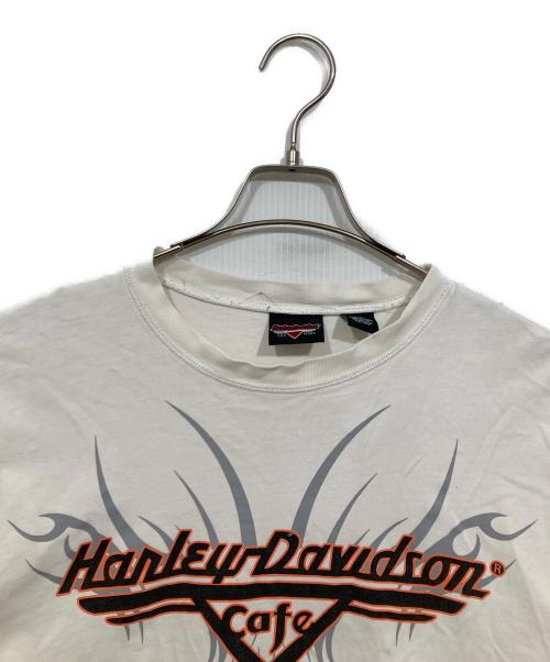 HARLEY-DAVIDSON（ハーレーダビッドソン）HARLEY-DAVIDSON (ハーレーダビッドソン) 長袖Tシャツ ホワイト サイズ:2XLの古着・服飾アイテム