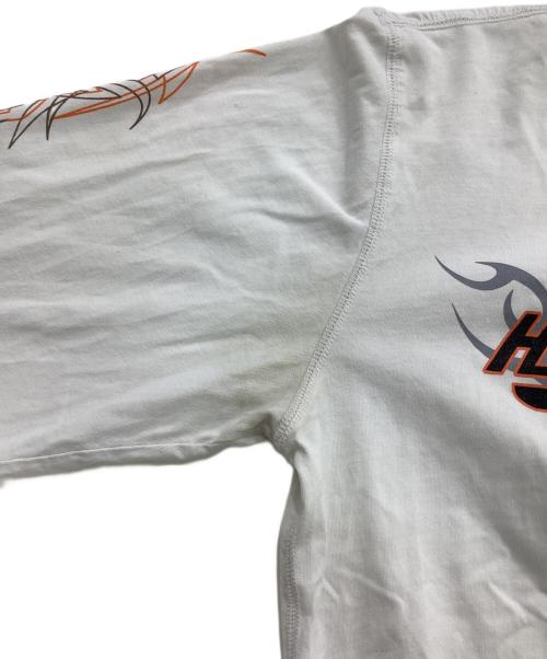 HARLEY-DAVIDSON（ハーレーダビッドソン）HARLEY-DAVIDSON (ハーレーダビッドソン) 長袖Tシャツ ホワイト サイズ:2XLの古着・服飾アイテム