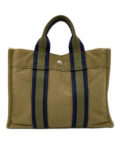 HERMES（エルメス）HERMES (エルメス) フールトゥトート/ハンドバッグ オリーブの古着・服飾アイテム