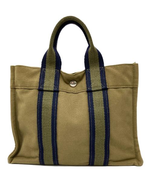 HERMES（エルメス）HERMES (エルメス) フールトゥトート/ハンドバッグ オリーブの古着・服飾アイテム