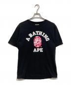A BATHING APEアベイシングエイプ）の古着「プリントTシャツ」｜ブラック