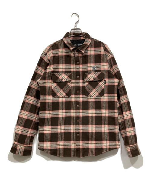 BlackEyePatch（ブラックアイパッチ）BlackEyePatch (ブラックアイパッチ) CPOジャケット ブラウン×ピンク サイズ:Mの古着・服飾アイテム