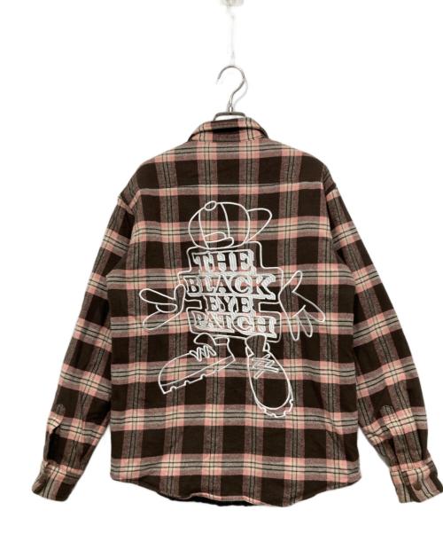 BlackEyePatch（ブラックアイパッチ）BlackEyePatch (ブラックアイパッチ) CPOジャケット ブラウン×ピンク サイズ:Mの古着・服飾アイテム