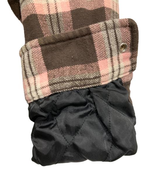 BlackEyePatch（ブラックアイパッチ）BlackEyePatch (ブラックアイパッチ) CPOジャケット ブラウン×ピンク サイズ:Mの古着・服飾アイテム