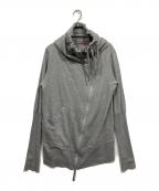 Vivienne Westwood RED LABELヴィヴィアンウエストウッドレッドレーベル）の古着「変形ジップスウェットパーカー」｜グレー