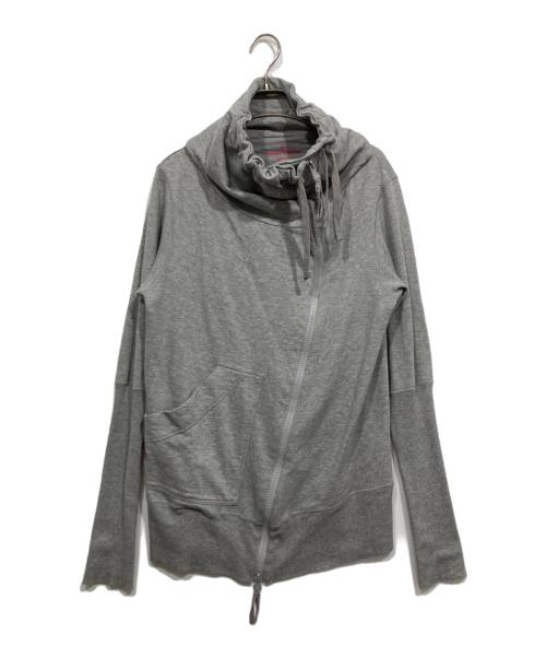 Vivienne Westwood RED LABEL（ヴィヴィアンウエストウッドレッドレーベル）Vivienne Westwood RED LABEL (ヴィヴィアンウエストウッドレッドレーベル) 変形ジップスウェットパーカー グレー サイズ:Ｍの古着・服飾アイテム