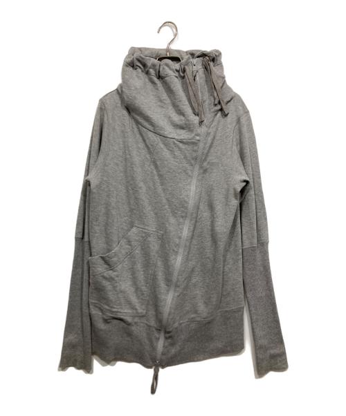 Vivienne Westwood RED LABEL（ヴィヴィアンウエストウッドレッドレーベル）Vivienne Westwood RED LABEL (ヴィヴィアンウエストウッドレッドレーベル) 変形ジップスウェットパーカー グレー サイズ:Ｍの古着・服飾アイテム