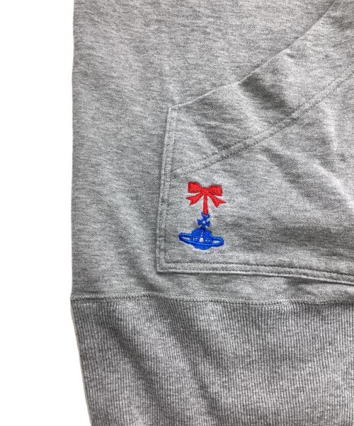 Vivienne Westwood RED LABEL（ヴィヴィアンウエストウッドレッドレーベル）Vivienne Westwood RED LABEL (ヴィヴィアンウエストウッドレッドレーベル) 変形ジップスウェットパーカー グレー サイズ:Ｍの古着・服飾アイテム