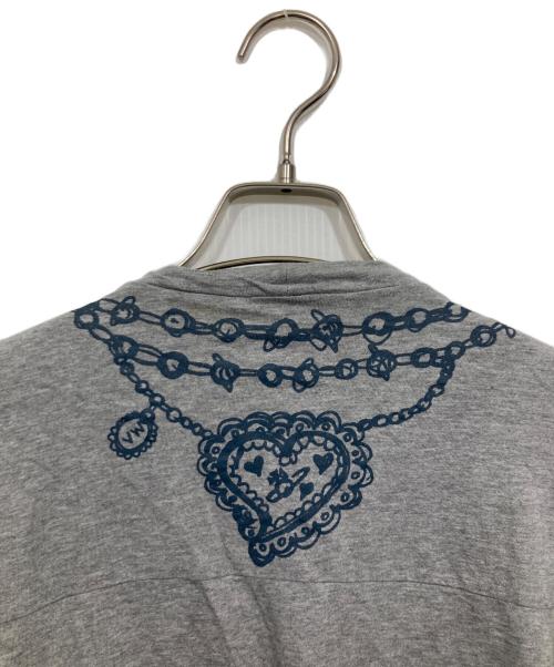 Vivienne Westwood RED LABEL（ヴィヴィアンウエストウッドレッドレーベル）Vivienne Westwood RED LABEL (ヴィヴィアンウエストウッドレッドレーベル) オーブプリントカットソーワンピース グレー サイズ:2の古着・服飾アイテム