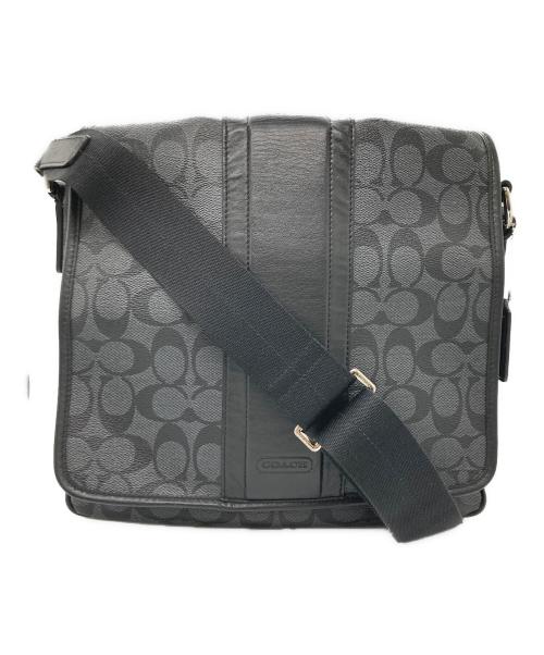 COACH（コーチ）COACH (コーチ) クロスボディフラップショルダーバッグ ブラックの古着・服飾アイテム