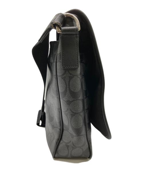 COACH（コーチ）COACH (コーチ) クロスボディフラップショルダーバッグ ブラックの古着・服飾アイテム