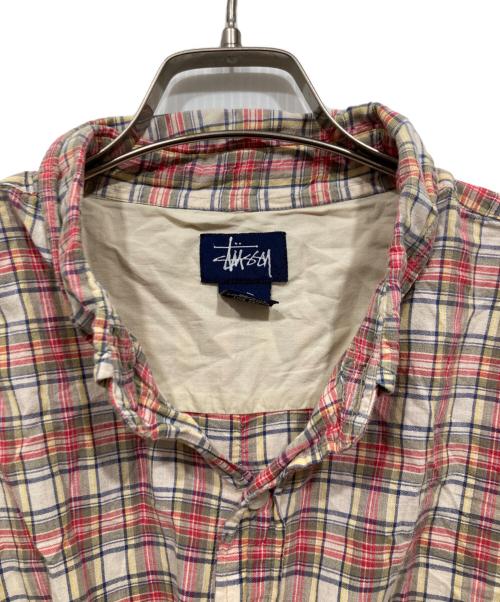 stussy（ステューシー）stussy (ステューシー) 半袖シャツ ベージュ サイズ:Ｌ　の古着・服飾アイテム