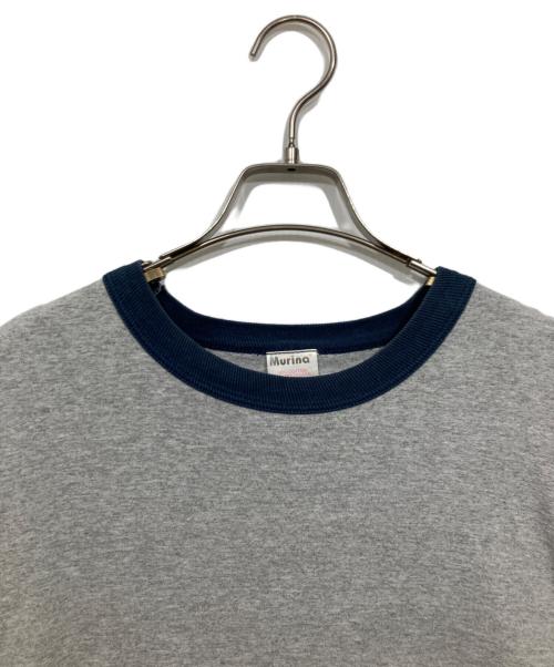 Murina（ムリナ）Murina (ムリナ) リンガーTシャツ グレー サイズ:Ⅼの古着・服飾アイテム