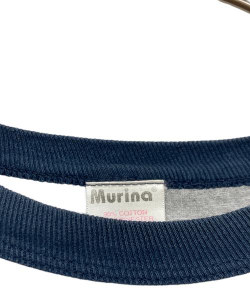 Murina（ムリナ）Murina (ムリナ) リンガーTシャツ グレー サイズ:Ⅼの古着・服飾アイテム