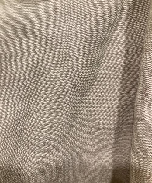 tricot COMME des GARCONS（トリココムデギャルソン）tricot COMME des GARCONS (トリココムデギャルソン) コットンリネン染色加工ワイドロングパンツ ブラウン サイズ:Ｍの古着・服飾アイテム