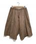 tricot COMME des GARCONS（トリココムデギャルソン）の古着「コットンリネン染色加工ワイドロングパンツ」｜ブラウン