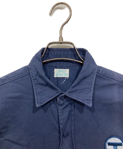 Sears（シアーズ）Sears (シアーズ) ヴィンテージワークシャツ ネイビー サイズ:15　1/2の古着・服飾アイテム
