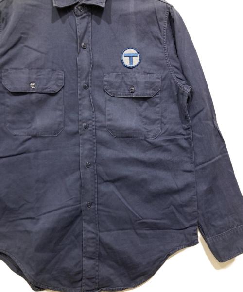 Sears（シアーズ）Sears (シアーズ) ヴィンテージワークシャツ ネイビー サイズ:15　1/2の古着・服飾アイテム
