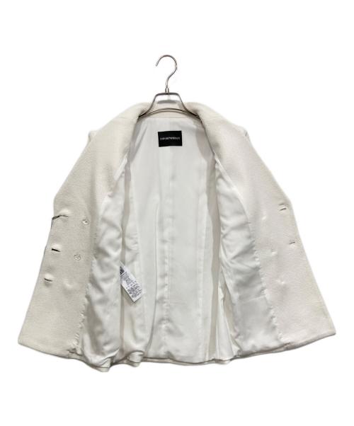 EMPORIO ARMANI（エンポリオ アルマーニ）EMPORIO ARMANI (エンポリオ アルマーニ) 半袖ダブルジャケットセットアップ ホワイト サイズ:USA　38の古着・服飾アイテム