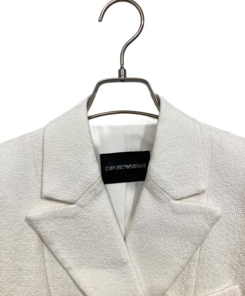 EMPORIO ARMANI（エンポリオ アルマーニ）EMPORIO ARMANI (エンポリオ アルマーニ) 半袖ダブルジャケットセットアップ ホワイト サイズ:USA　38の古着・服飾アイテム