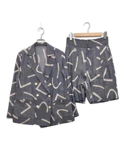 ROPE mademoiselle（ロペマドモアゼル）ROPE mademoiselle (ロペマドモアゼル) セットアップ グレー サイズ:38の古着・服飾アイテム