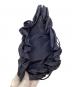 中古・古着 LANVIN en Bleu (ランバンオンブルー) フリルショルダーバッグ ネイビー：5000円