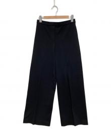 theory（セオリー）の古着「ストレッチアセンタープレスワイドパンツ」｜ブラック