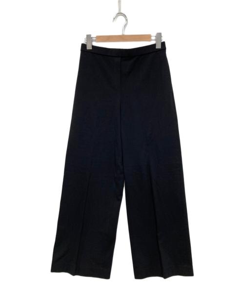 theory（セオリー）theory (セオリー) ストレッチアセンタープレスワイドパンツ ブラック サイズ:Ｓの古着・服飾アイテム