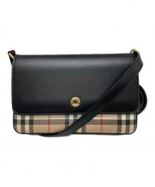 BURBERRY（バーバリー）の古着「ハンプシャー ショルダーバッグ」｜ブラック