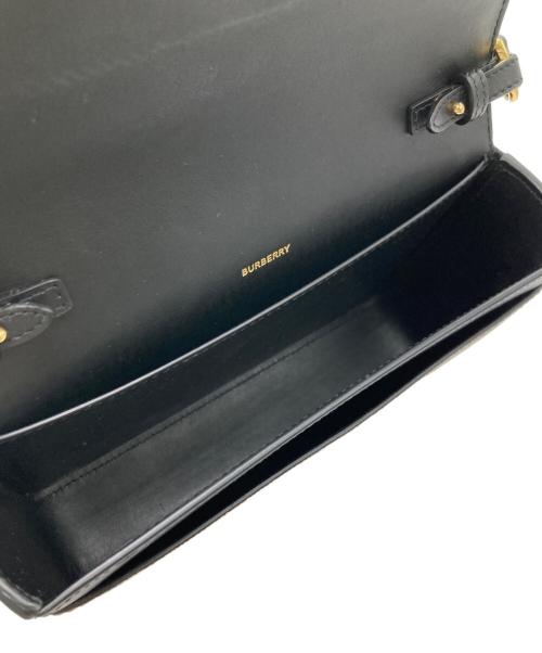 BURBERRY（バーバリー）BURBERRY (バーバリー) ハンプシャー ショルダーバッグ ブラックの古着・服飾アイテム
