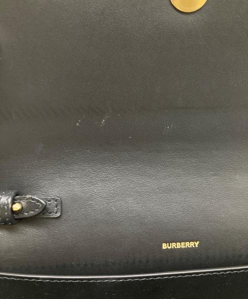 BURBERRY（バーバリー）BURBERRY (バーバリー) ハンプシャー ショルダーバッグ ブラックの古着・服飾アイテム