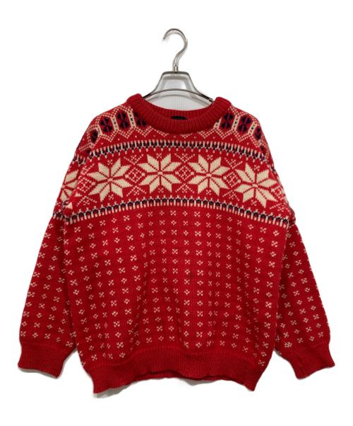 DALE OF NORWAY（ダーレ オブ ノルウェイ）DALE OF NORWAY (ダーレ オブ ノルウェイ) 厚手ニット レッド サイズ:52の古着・服飾アイテム