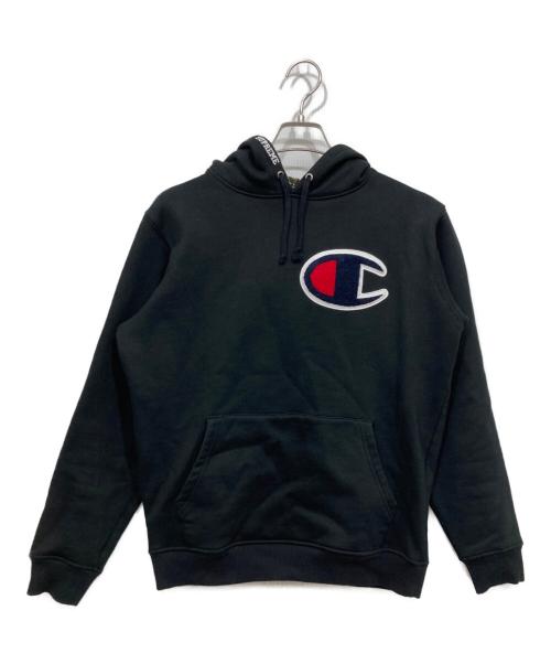 Champion（チャンピオン）Champion (チャンピオン) Supreme (シュプリーム) Paisley Hoodie ブラック サイズ:SMALLの古着・服飾アイテム